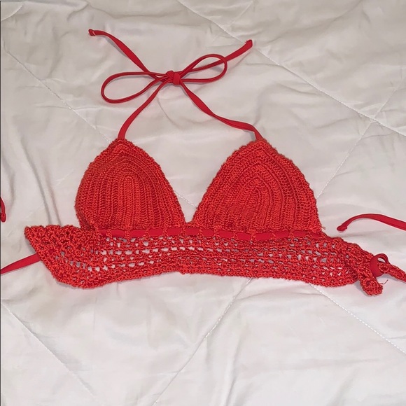 Strapy Body suit, crochet bikini top, 2 tops - Picture 5 of 5